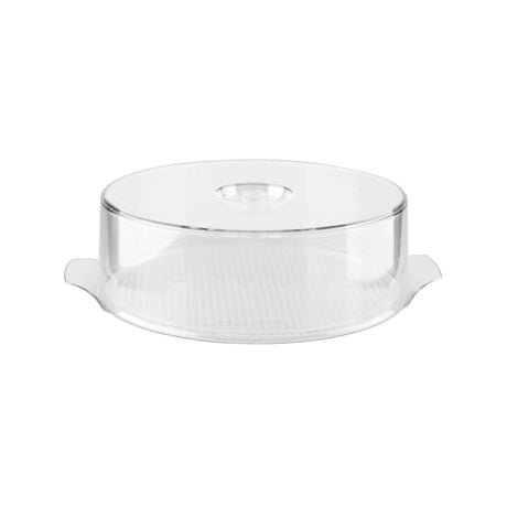 Stackable Round Cover & Tray - 420mm, Clear