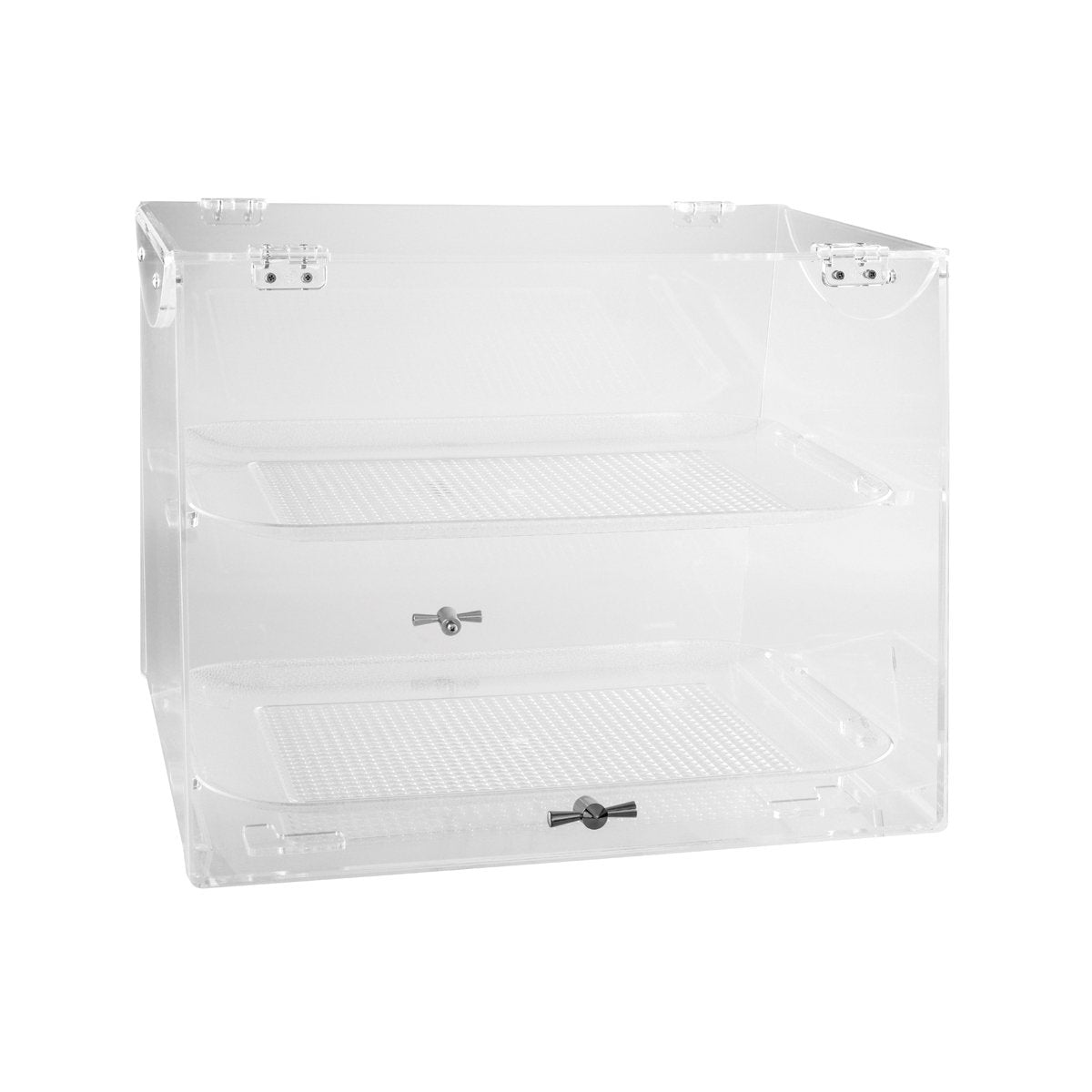 2 Tray Display Cabinet -  480x400mm, 360mm, Clear, Polycarbonate