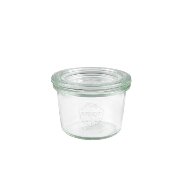 Glass Jars w-lid (#080) - 80mL, 60x55mm from Weck. made out of Glass and sold in boxes of 24. Hospitality quality at wholesale price with The Flying Fork! 