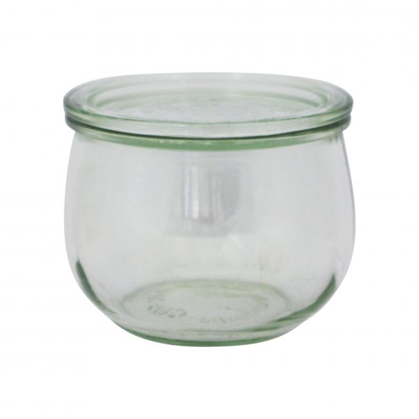 Tulip Glass Jar w-lid (744) - 580mL, 100x85mm from Weck. made out of Glass and sold in boxes of 6. Hospitality quality at wholesale price with The Flying Fork! 