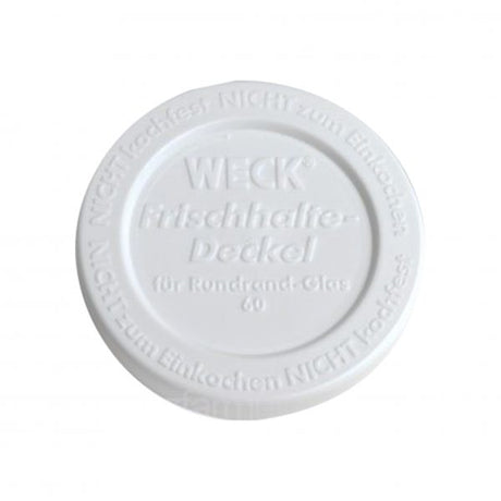 Keep Fresh Plastic Covers lid (Pack of 5) - 60mm from Weck. made out of Plastic and sold in boxes of 1. Hospitality quality at wholesale price with The Flying Fork! 