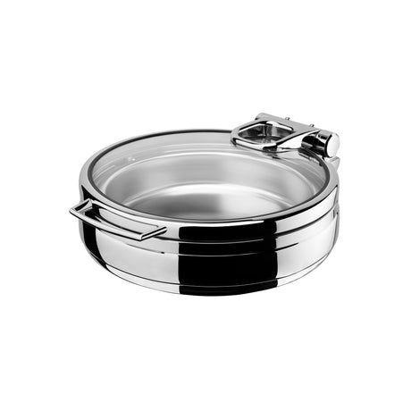 INDUCTION CHAFER - 18/10, ROUND, LARGE, WITH FULL GLASS LID