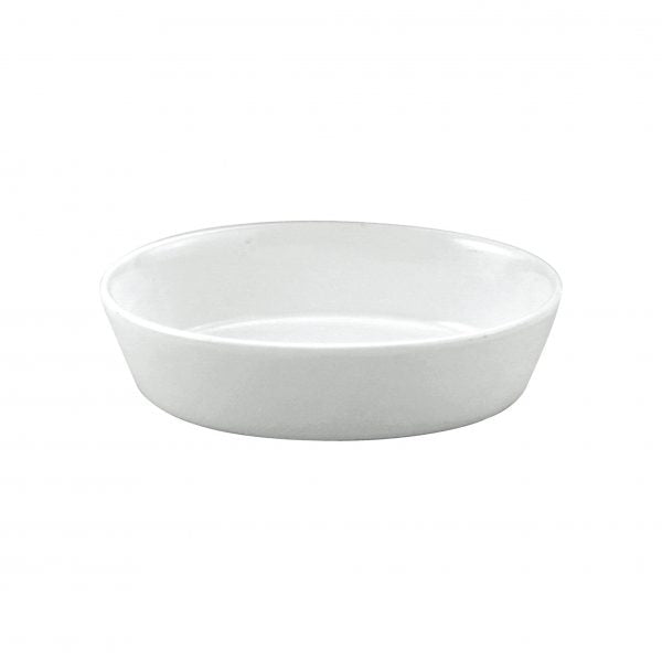 Oval Baker - 285mL, 130x90x55mm, White from Vitroceram. made out of Porcelain and sold in boxes of 48. Hospitality quality at wholesale price with The Flying Fork! 