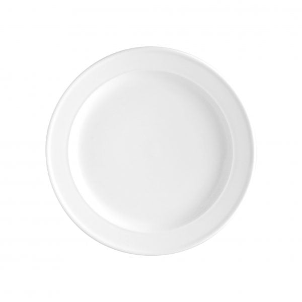 Round Plate (Rolled Edge) - 230mm, Vitro-2 from Vitroceram. made out of Porcelain and sold in boxes of 24. Hospitality quality at wholesale price with The Flying Fork! 