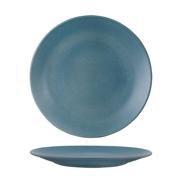 Round Coupe Plate - 260mm, Zuma Denim from Zuma. Matt Finish, made out of Ceramic and sold in boxes of 6. Hospitality quality at wholesale price with The Flying Fork! 