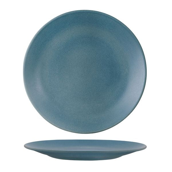 Round Coupe Plate - 285mm, Zuma Denim from Zuma. Matt Finish, made out of Ceramic and sold in boxes of 6. Hospitality quality at wholesale price with The Flying Fork! 