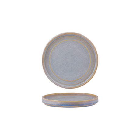 Tablekraft urban loft round plate - 185x16mm azure blue from Tablekraft. made out of Porcelain and sold in boxes of 6. Hospitality quality at wholesale price with The Flying Fork! 