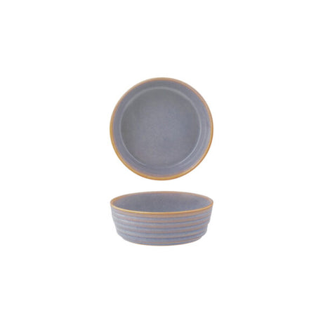 Tablekraft urban loft round bowl - 143x45mm azure blue from Tablekraft. made out of Porcelain and sold in boxes of 4. Hospitality quality at wholesale price with The Flying Fork! 