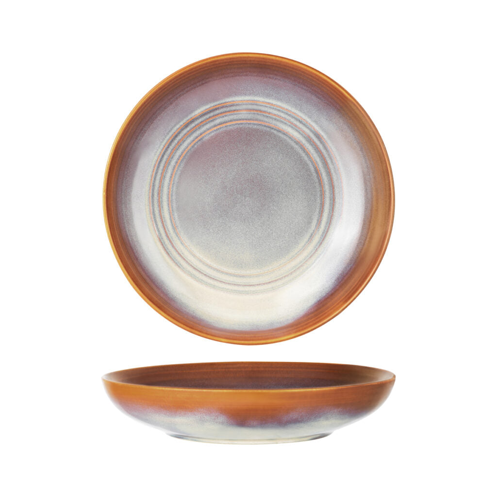 Round Serve Bowl - 270X55Mm, Auburn from Tablekraft. made out of Ceramic and sold in boxes of 8. Hospitality quality at wholesale price with The Flying Fork! 