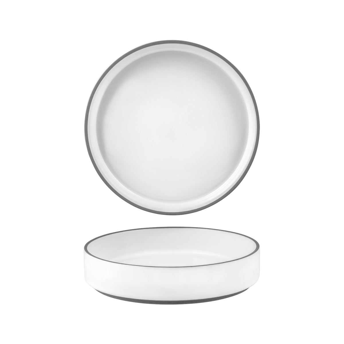 Stackable Deep Bowl - 210x45mm, White, Urban Muse: Pack of 3