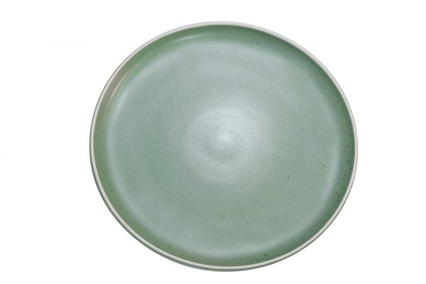Round Coupe Plate - 200mm, Urban, Green from tablekraft. made out of Porcelain and sold in boxes of 6. Hospitality quality at wholesale price with The Flying Fork! 