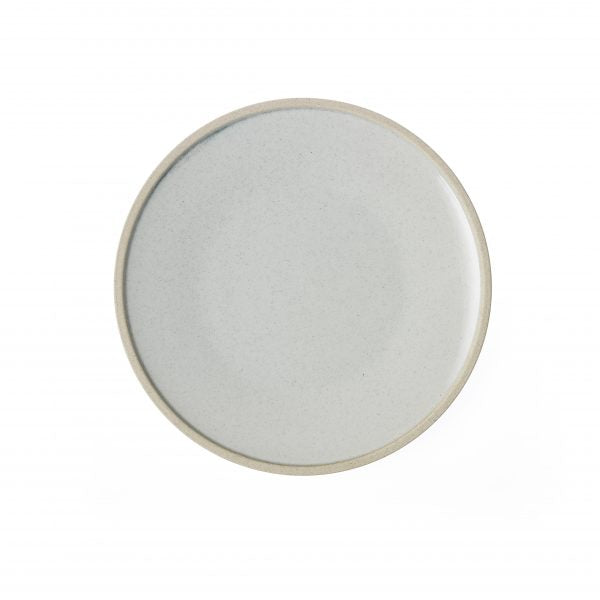 Round Plate - 255mm, Soho, White Pebble