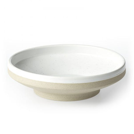 Round Bowl Footed - 153x35mm, Soho, White Pebble from tablekraft. Footed, made out of Porcelain and sold in boxes of 6. Hospitality quality at wholesale price with The Flying Fork! 
