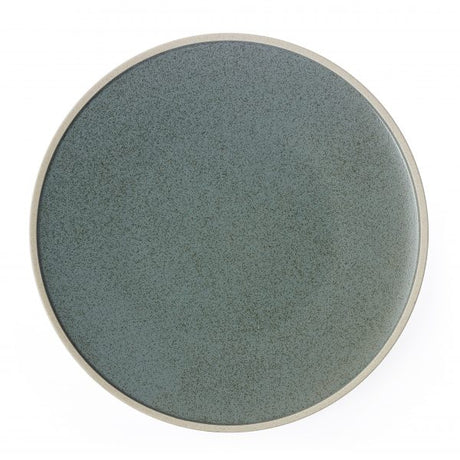 Round Plate - 285mm, Soho, Mint Green from tablekraft. made out of Porcelain and sold in boxes of 2. Hospitality quality at wholesale price with The Flying Fork! 