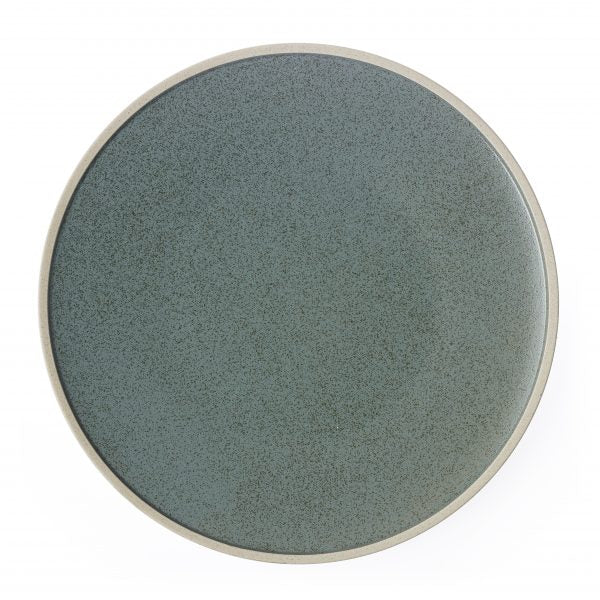 Round Plate - 285mm, Soho, Mint Green from tablekraft. made out of Porcelain and sold in boxes of 2. Hospitality quality at wholesale price with The Flying Fork! 