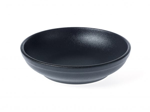 Round Bowl - Flared - 230x55mm, Black from tablekraft. Flared edges, made out of Porcelain and sold in boxes of 3. Hospitality quality at wholesale price with The Flying Fork! 