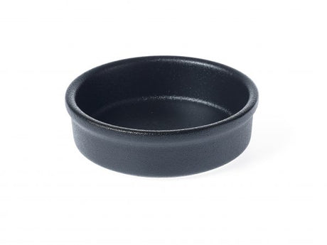 Round Dish-Tapas - 120x30mm, Black from tablekraft. made out of Porcelain and sold in boxes of 6. Hospitality quality at wholesale price with The Flying Fork! 