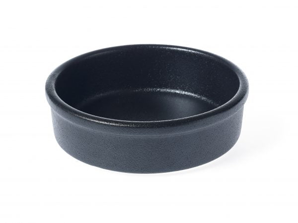 Round Dish-Tapas - 140x45mm, Black from tablekraft. made out of Porcelain and sold in boxes of 6. Hospitality quality at wholesale price with The Flying Fork! 