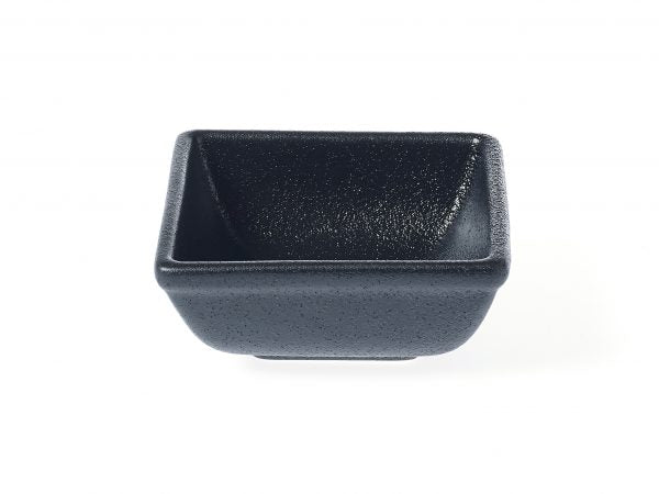 Square Sauce Dish - 80x80x35mm, Black from tablekraft. made out of Porcelain and sold in boxes of 12. Hospitality quality at wholesale price with The Flying Fork! 
