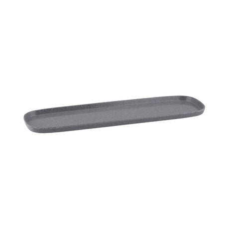 Stone 2/4 Size Rectangular Dish - 530x162mm, 20mm, Grey