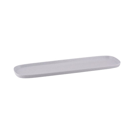 Stone 2/4 Size Rectangular Dish - 530x162mm, 20mm, White