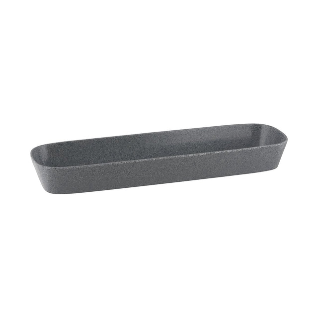 Stone 1/2 Size Rectangular Dish - 530x162mm, 65mm, 3750ml, Grey