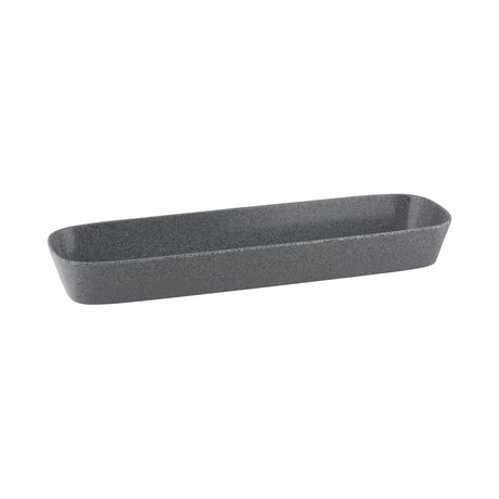 Stone 1/2 Size Rectangular Dish - 530x162mm, 65mm, 3750ml, Grey