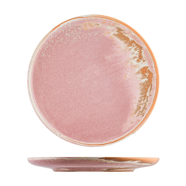Round Plate - 290mm, Icon, Pink from Moda Porcelain. made out of Porcelain and sold in boxes of 6. Hospitality quality at wholesale price with The Flying Fork! 