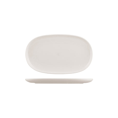 Oval plate - 300mm, Snow, Moda Porcelain from Moda Porcelain. Matt Finish, made out of Porcelain and sold in boxes of 6. Hospitality quality at wholesale price with The Flying Fork! 