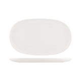 Oval plate - 405mm, Snow, Moda Porcelain from Moda Porcelain. made out of Porcelain and sold in boxes of 3. Hospitality quality at wholesale price with The Flying Fork! 