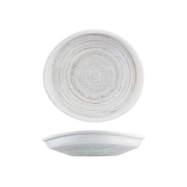Organic Bowl-Plate - 255x235mm, Willow, Moda Porcelain from Moda Porcelain. made out of Porcelain and sold in boxes of 6. Hospitality quality at wholesale price with The Flying Fork! 