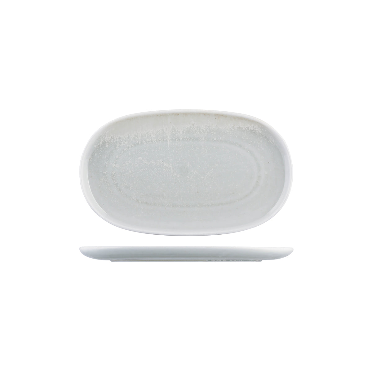 Oval Coupe Plate - 300x180mm, Willow, Moda Porcelain from Moda Porcelain. made out of Porcelain and sold in boxes of 6. Hospitality quality at wholesale price with The Flying Fork! 
