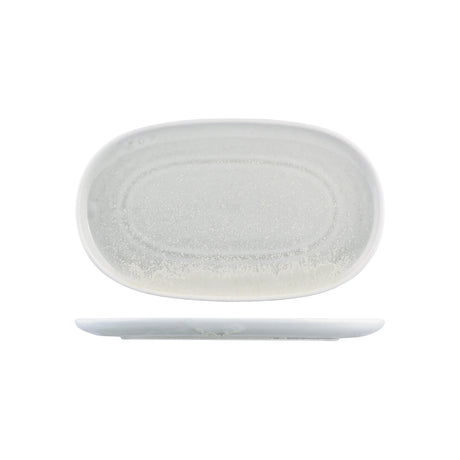 Oval Coupe Plate - 355x210mm, Willow, Moda Porcelain from Moda Porcelain. Matt Finish, made out of Porcelain and sold in boxes of 6. Hospitality quality at wholesale price with The Flying Fork! 