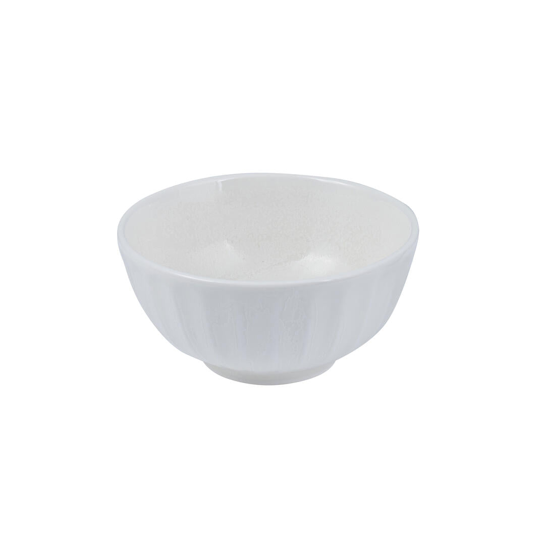 Round Bowl - 140Mm, Scallop Snow: Pack of 6