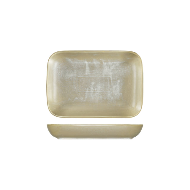 Rectangular Dish - 345x240x55mm, Chic from Moda Porcelain. Matt Finish, made out of Porcelain and sold in boxes of 1. Hospitality quality at wholesale price with The Flying Fork! 