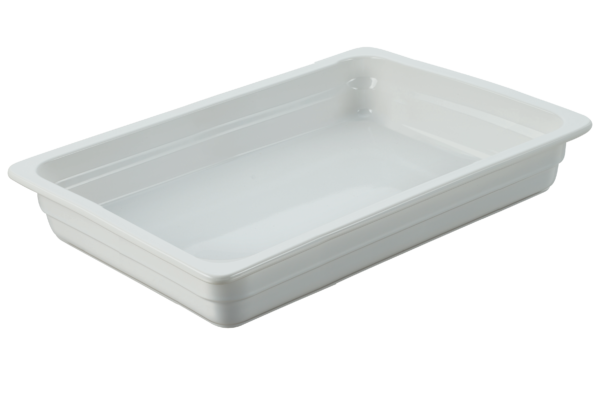 Rectangular Porcelain Insert - GN 2-3 from Chef Inox. made out of Porcelain and sold in boxes of 1. Hospitality quality at wholesale price with The Flying Fork! 