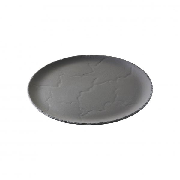 Basalt Round Plate - 285mm from Revol. made out of Porcelain and sold in boxes of 4. Hospitality quality at wholesale price with The Flying Fork! 