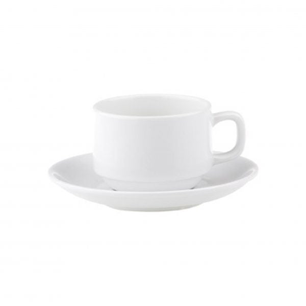 Stackable Coffee Cup - 0.20Lt, 84x84x60mm, Chelsea from Royal Porcelain. made out of Porcelain and sold in boxes of 48. Hospitality quality at wholesale price with The Flying Fork! 