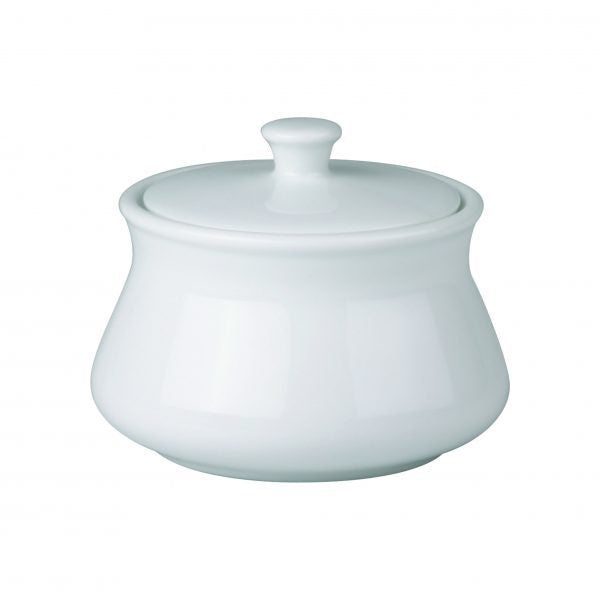 Sugar Bowl With Lid (0216) - 0.25Lt, Chelsea from Royal Porcelain. made out of Porcelain and sold in boxes of 12. Hospitality quality at wholesale price with The Flying Fork! 