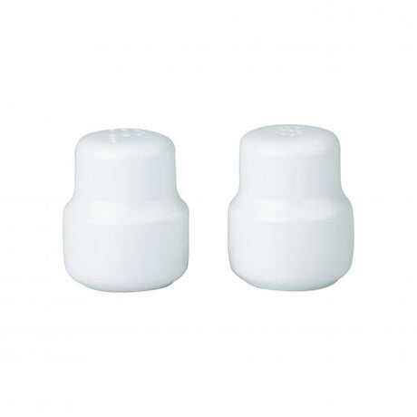 Flat Lid Series Salt Shaker - 60x50mm, Chelsea from Royal Porcelain. made out of Porcelain and sold in boxes of 36. Hospitality quality at wholesale price with The Flying Fork! 