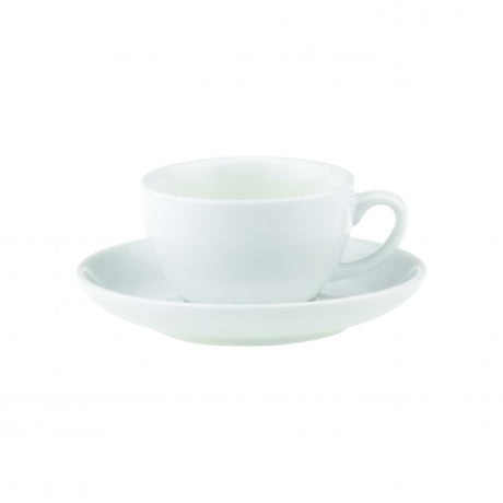 Saucer For 94160 - 125mm, Chelsea from Royal Porcelain. made out of Porcelain and sold in boxes of 12. Hospitality quality at wholesale price with The Flying Fork! 