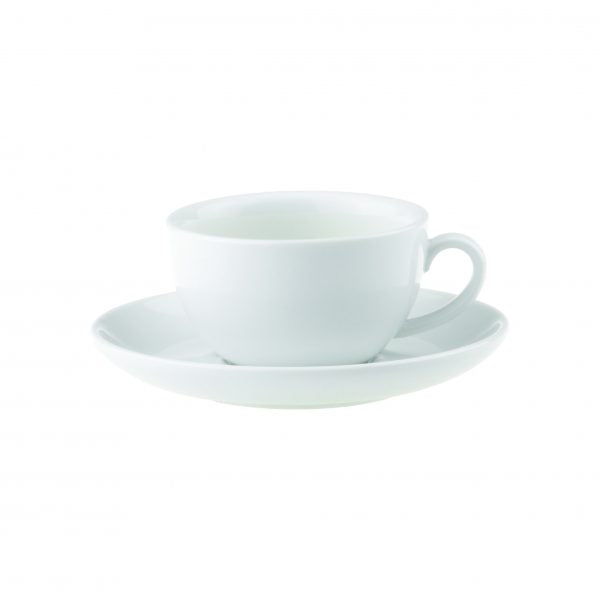 Saucer For 94162 - 160mm, Chelsea from Royal Porcelain. made out of Porcelain and sold in boxes of 48. Hospitality quality at wholesale price with The Flying Fork! 
