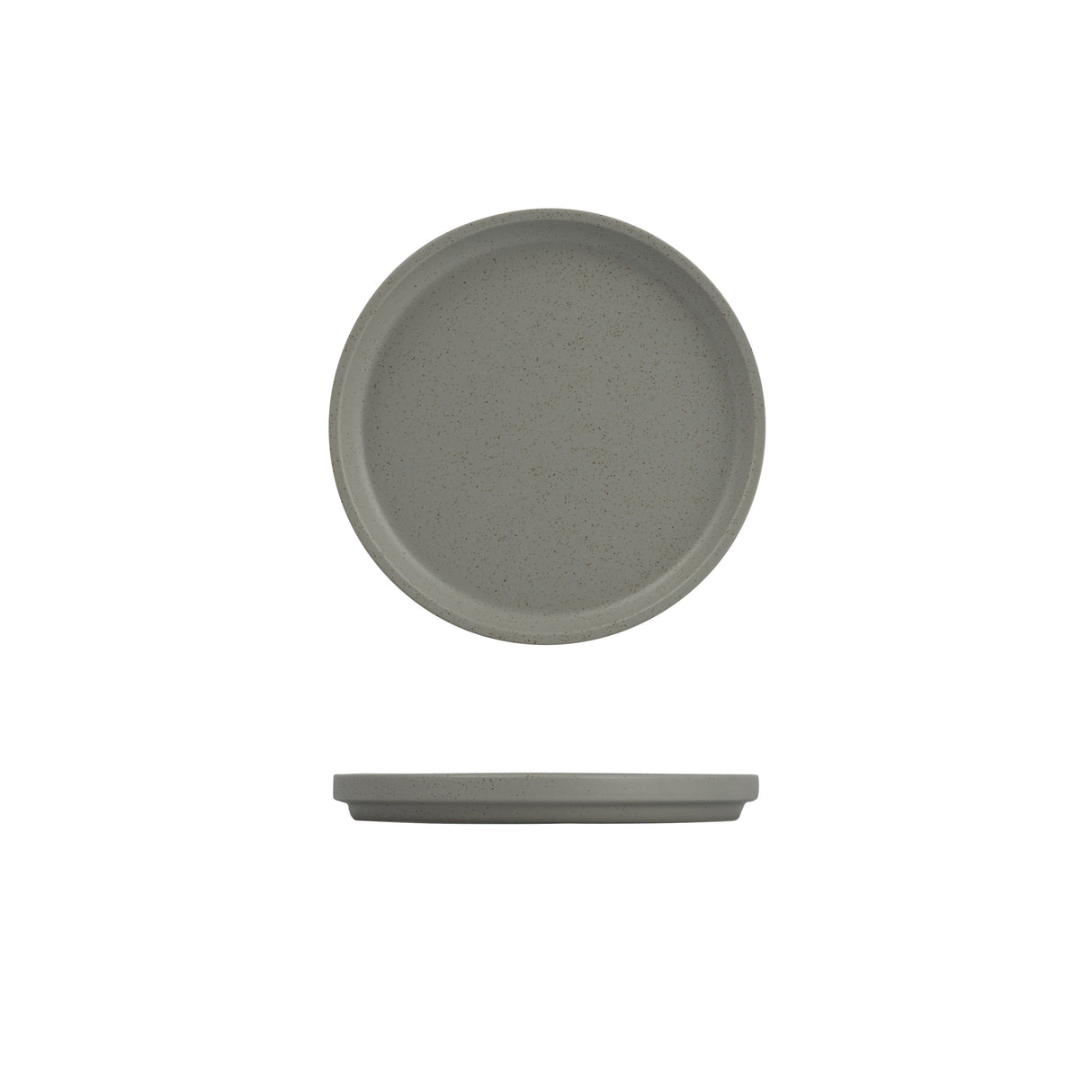 Stackable Round Plate - 200Mm, Ash from Luzerne. Stackable and sold in boxes of 6. Hospitality quality at wholesale price with The Flying Fork! 