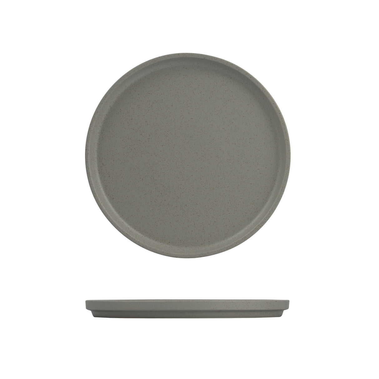 Stackable Round Plate - 270Mm, Ash: Pack of 3