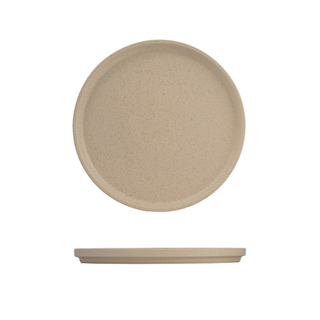 Stackable Round Plate - 270Mm, Clay from Luzerne. Stackable and sold in boxes of 3. Hospitality quality at wholesale price with The Flying Fork! 