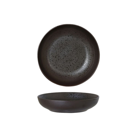 SHARE BOWL-180mm , MATT BLACK from Luzerne. Textured, made out of Ceramic and sold in boxes of 4. Hospitality quality at wholesale price with The Flying Fork! 
