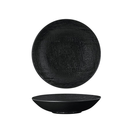 SHARE BOWL-200mm , MATT BLACK from Luzerne. Textured, made out of Ceramic and sold in boxes of 1. Hospitality quality at wholesale price with The Flying Fork! 
