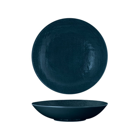 SHARE BOWL-230mm , MATT BLUE from Luzerne. Textured, made out of Ceramic and sold in boxes of 1. Hospitality quality at wholesale price with The Flying Fork! 