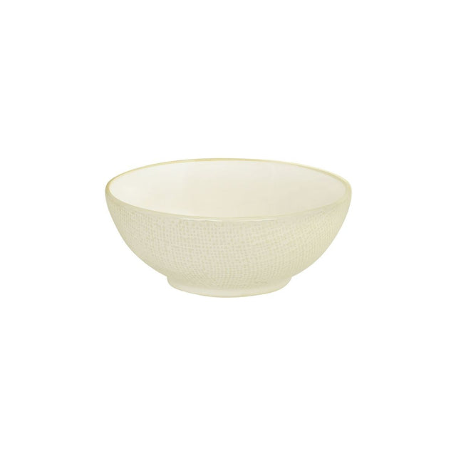 ROUND BOWL-160mm , REACTIVE WHITE from Luzerne. Textured, made out of Ceramic and sold in boxes of 6. Hospitality quality at wholesale price with The Flying Fork! 