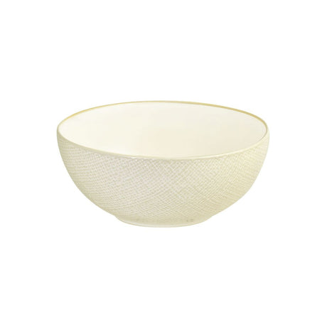 ROUND BOWL-190mm , REACTIVE WHITE from Luzerne. Textured, made out of Ceramic and sold in boxes of 4. Hospitality quality at wholesale price with The Flying Fork! 